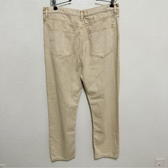 New Free People We the free Wren Boyfriend Jeans khaki size 29 - Picture 10 of 15